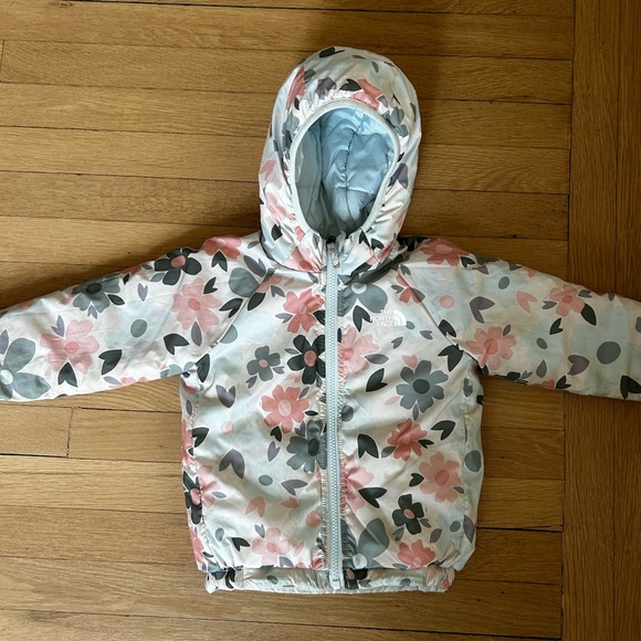 The North Face Other - The North Face Kids Floral Jacket - Pink and Gray